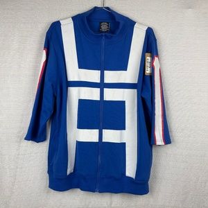 NWOT My Hero Academia Funimation Size Large Blue & White Sweatshirt #379